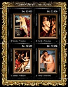 SAO TOME E PRINCIPE 2011 SHEET TITIAN VECELLI ART PAINTINGS st11219a