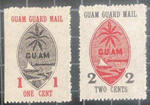 US Stamps - SC# Guam M3 & M4 - Unused - Catalog Value = 195.00