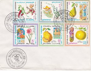 Tunisia # 561-566, Fruit, Flowers & Folk Lore, First Day Cover.