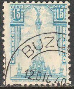 MEXICO 713, 15c INDEPENDENCE MONUMENT 1934 DEFINITIVE USED (534)