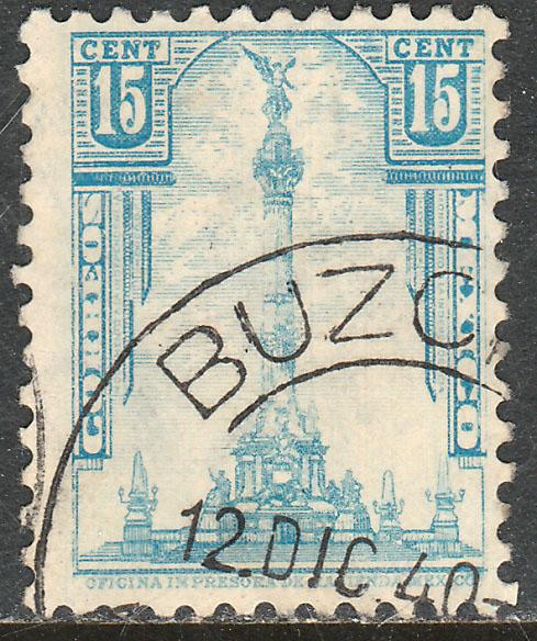 MEXICO 713, 15c INDEPENDENCE MONUMENT 1934 DEFINITIVE USED (534)