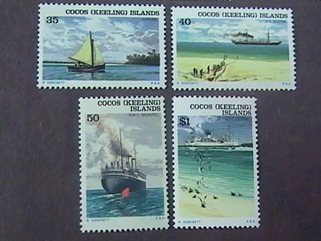 COCOS ISLANDS # 20-31-MINT/NEVER HINGED---COMPLETE SET----SHIPS----1976