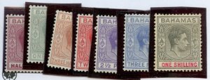 BAHAMAS #110, 101a, 102, 103b, 104a, 104 as shown  Cat $22 stamp