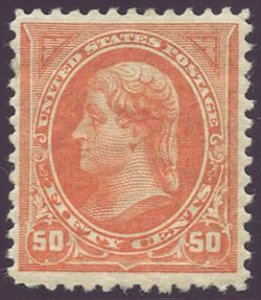 US Scott #260 Mint, FVF, Hinged, PSE