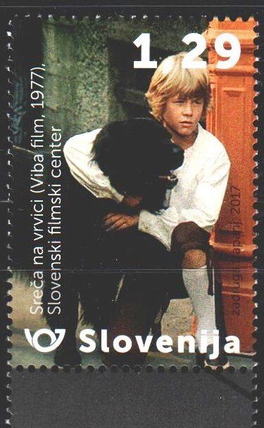 Slovenia. 2017. 1279. Slovenian films, boy with dog. MNH.