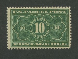 1913 United States Parcel Post Postage Due Stamp #JQ4 Mint Light Hinged F/VF OG