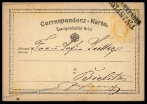 Austria 1872 KuK Fahrendes Postamt Train Railway Mobile Post Office 79329