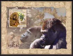 Mozambique 2007 Apes perf souvenir sheet unmounted mint Y...