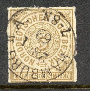 North German Confederation # 6, Used.