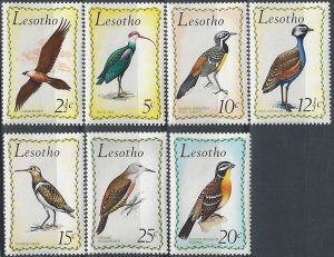 1971 Lesotho birds 7v. MNH SG n. 204/10