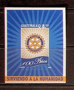 GUATEMALA Sc 543 NH SOUVENIR SHEET OF 2005 - ROTARY INT'L