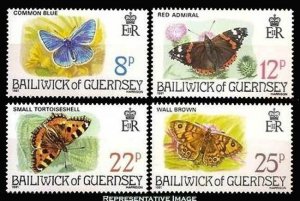 Guernsey Scott 218-221 Mint never hinged.