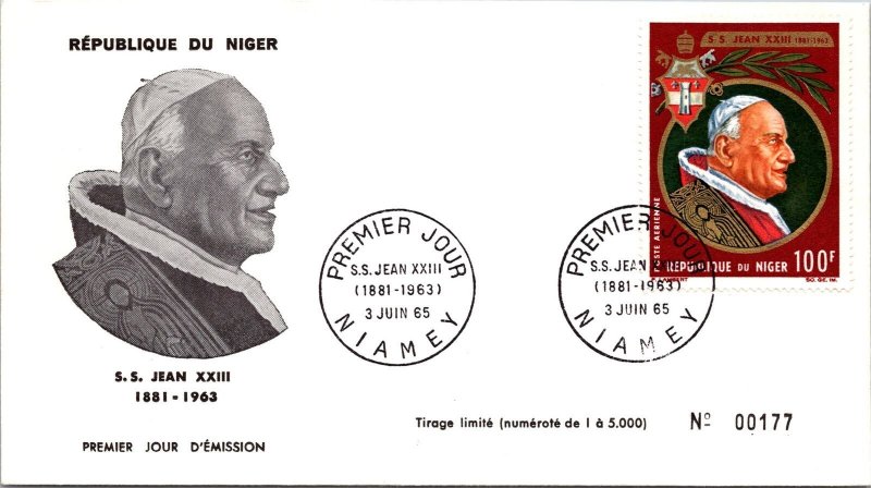 Niger FDC1965 - SS Jean XXXIII - Niamey - F31111