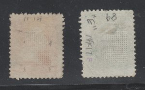 #88-#89   E GRILLS  3c,10c Washingtons ⭐⭐⭐⭐⭐