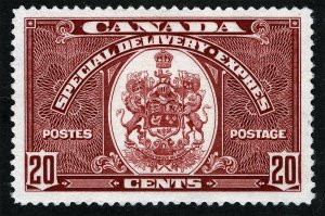 CANADA Sc E8 Dark Carmine 20¢ Special Delivery MNH Original Gum Superb GEM