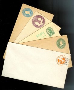 UNITED STATES CANAL ZONE (84 pcs) Old Postal Stationery Unused Entire Collection