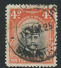 Southern Rhodesia SG 6  Used  horizontal crease  shows fr...