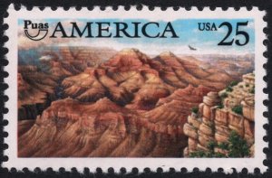 SC#2512 25¢ Pre-Columbian America: Grand Canyon Single (1990) MNH