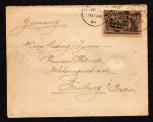 #237 Jan 15,1892 COVER NY to Germany   ⭐⭐⭐⭐⭐