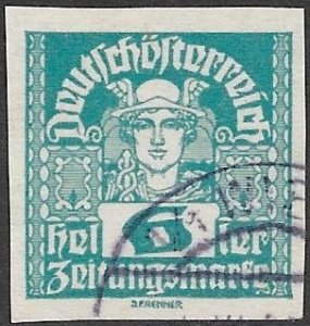 Austria Newspaper Stamp Scott # P32 Used. Free Shipping for All Additional Items