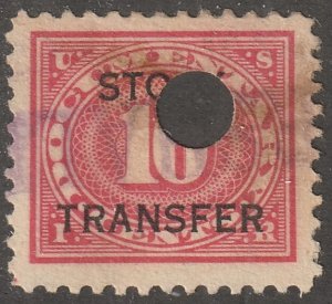 USA, stamp, Scott# RD5, used, hinged, stock transfer, 0.10 cents