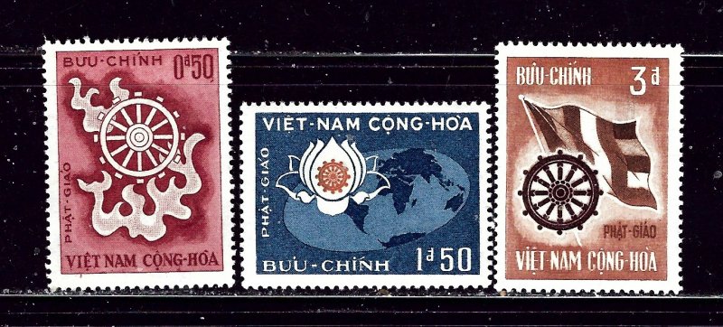 South Vietnam 255-57 MLH 1965 Anniversary of Buddhas Birth