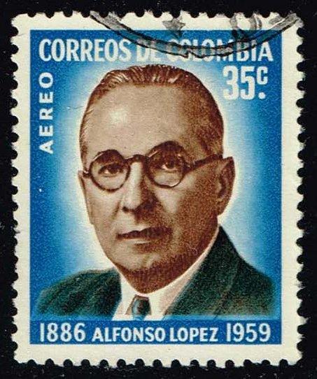 Colombia #C394 Alfonso Lopez; Used (0.25)