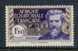 French Equatorial Africa 1940-41 Pictorials Opt Libre 1.60f B. MLH