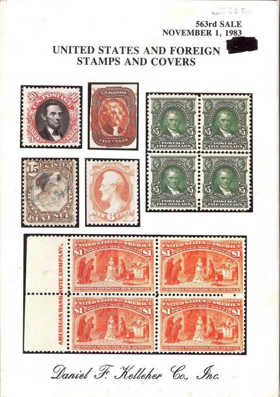United States and Foreign Stamps and Covers, Kelleher 563