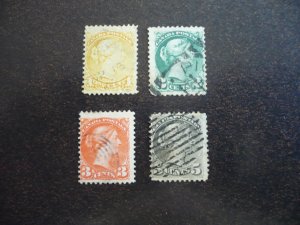 Stamps - Canada - Scott# 35-38 - Used Part Set of 4 Stamps