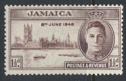 Jamaica SG 141a perf 13½ Mint Hinged   SC# 136a  Victory  see details