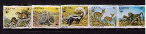 LESOTHO 1977 Sc# 228 - 232 MNH FVF Set 5 African Mammals