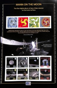 Isle of Man 2025, Mann on the Moon 12v m/s s-a, MNH