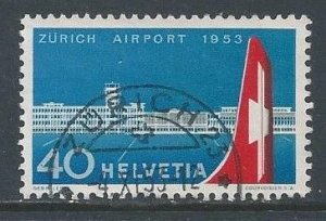 Switzerland #344 Used Opening of Zurich-Kloten Airport