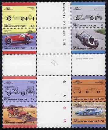 St Vincent - Bequia 1985 Cars #4 (Leaders of the World) s...