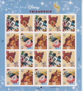 2004 United States Disney Friendship FS20 (Scott 3865-68a) MNH