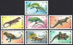 1991 Mongolia 2285-2291 Reptiles 6,00 €