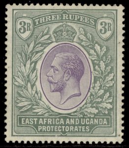 EAST AFRICA and UGANDA GV SG55, 3r violet & green, LH MINT. Cat £32.