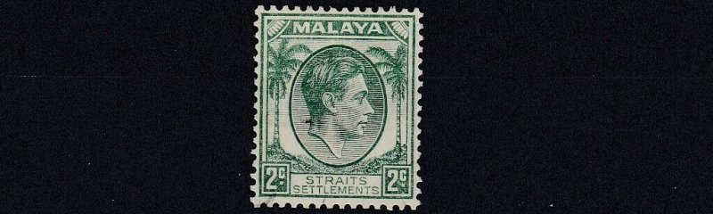 MALAYA  STRAITS SETTLEMENTS  1938 - 41  S G 279  2C  GREEN  MH 