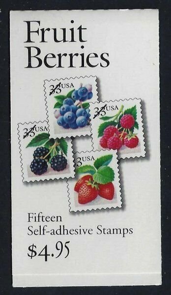 U.S. SCOTT #BK276A - FRUIT BERRIES  -  MNH - INTACT - SCV $17.00