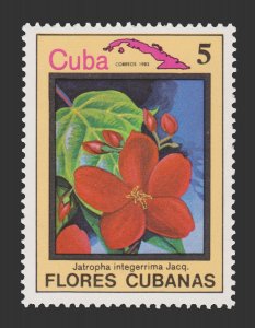 LATIN AMERICA STAMP 1983. SCOTT # 2638. TOPIC: FLOWER