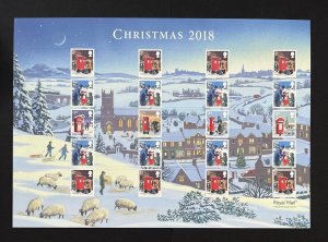 LS113 GB 2018 Christmas Smiler sheet UNMOUNTED MINT