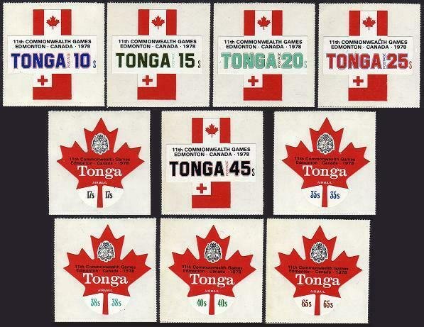 Tonga 419-23,C239-243,CO129-131,MNH.Mi 656-465,D165-167. Commonwealth Games.1978