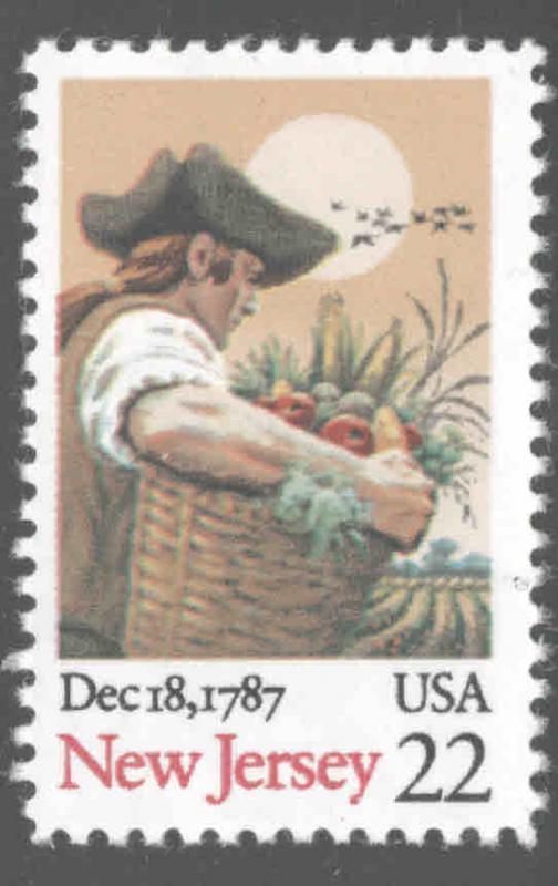 USA Scott 2238 MNH New Jersey stamp