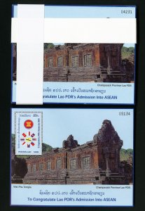 Laos Souvenir Stamp Sheet Lot XF OG NH