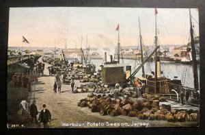 1943 Occupied Jersey Channel Islands Picture Postcard Cover FDC Potato Season