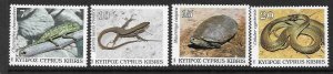 CYPRUS SG822/5 1992 REPTILES MNH