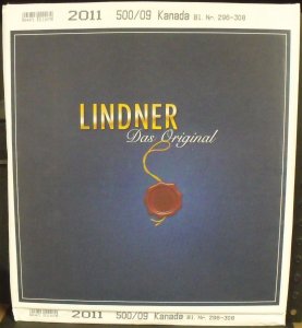 15540   CANADA   -   LINDNER ALBUM SUPPLEMENT 2011         SRP$ 89.20