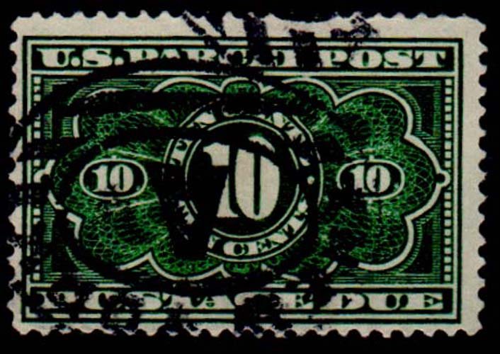 U.S. PARCEL POST DUE JQ4  Used (ID # 66924)