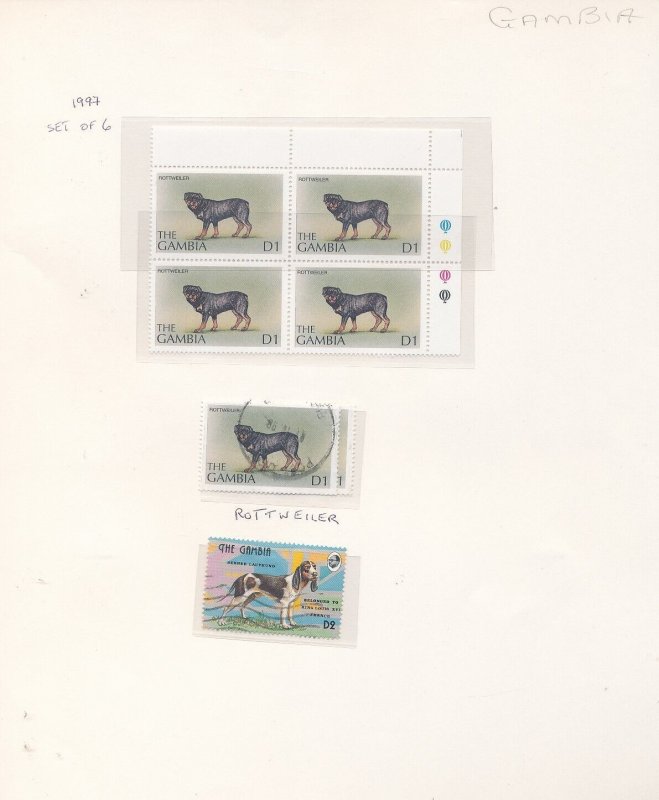 FAROES Georgia GB kampuchea Laos DOGS MNH used (Apx 90+ items) KRA028